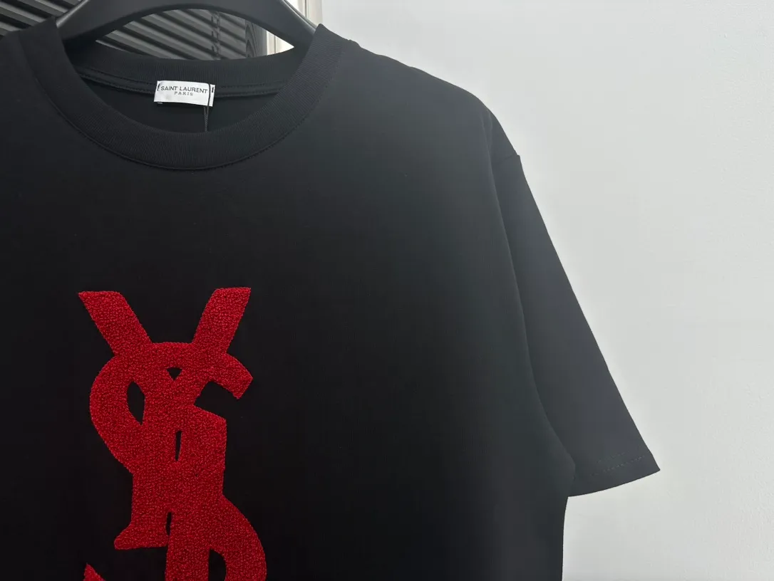 【YSL】 24sslogo 2024 260g ～ 🔆 ✔️✔️ ！ ：Black Size：S-XL